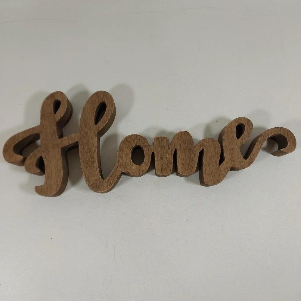 Large Wooden Letter Farmhouse Wood Grain Art‎ Decor 